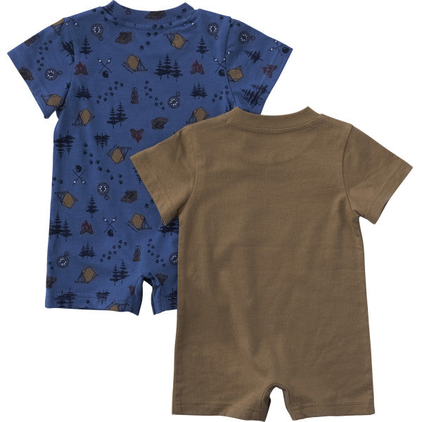 CG8110 - Carhartt Infant Boy's Short-Sleeve Camping 2-Piece Romper Set