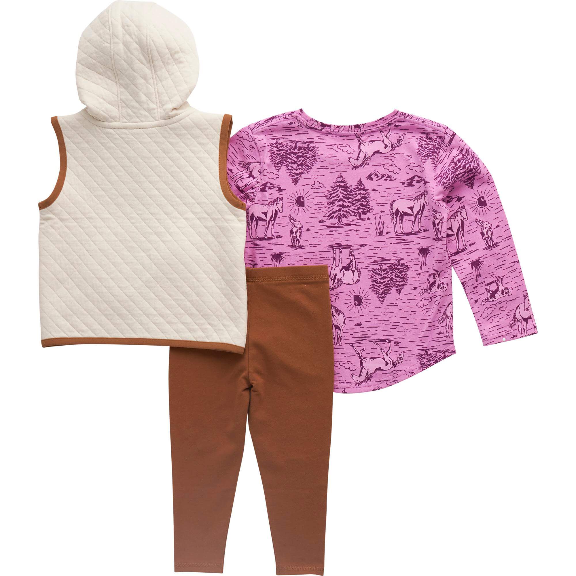 CG9960 - Carhartt Infant Long-Sleeve Flannel Top and Legging Set