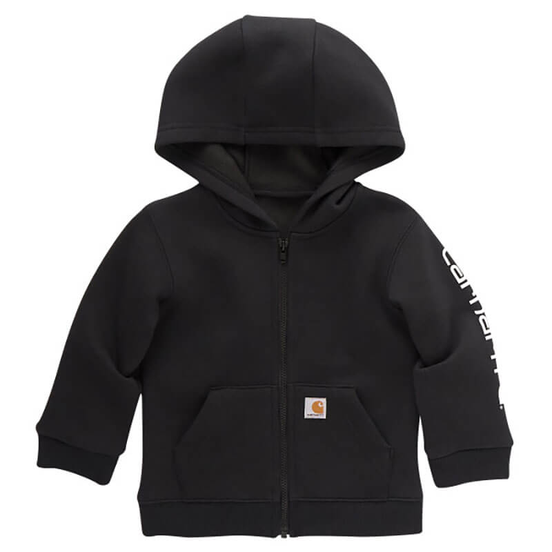 CP8575 - Carhartt Kid's Long-Sleeve Full-Zip Logo Sweatshirt