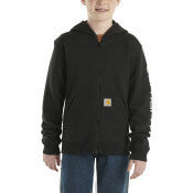 CP8675 - Carhartt Kid's Long-Sleeve Full-Zip Logo Sweatshirt