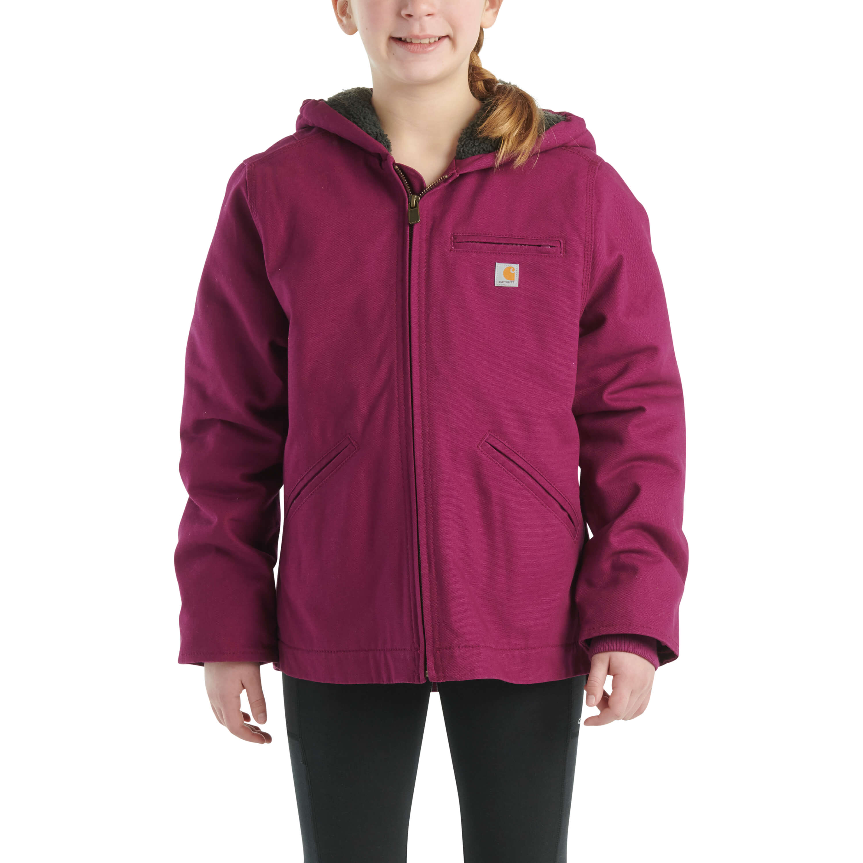 CP9547 - Carhartt Girl's Canvas Insulated Hooded Jacket