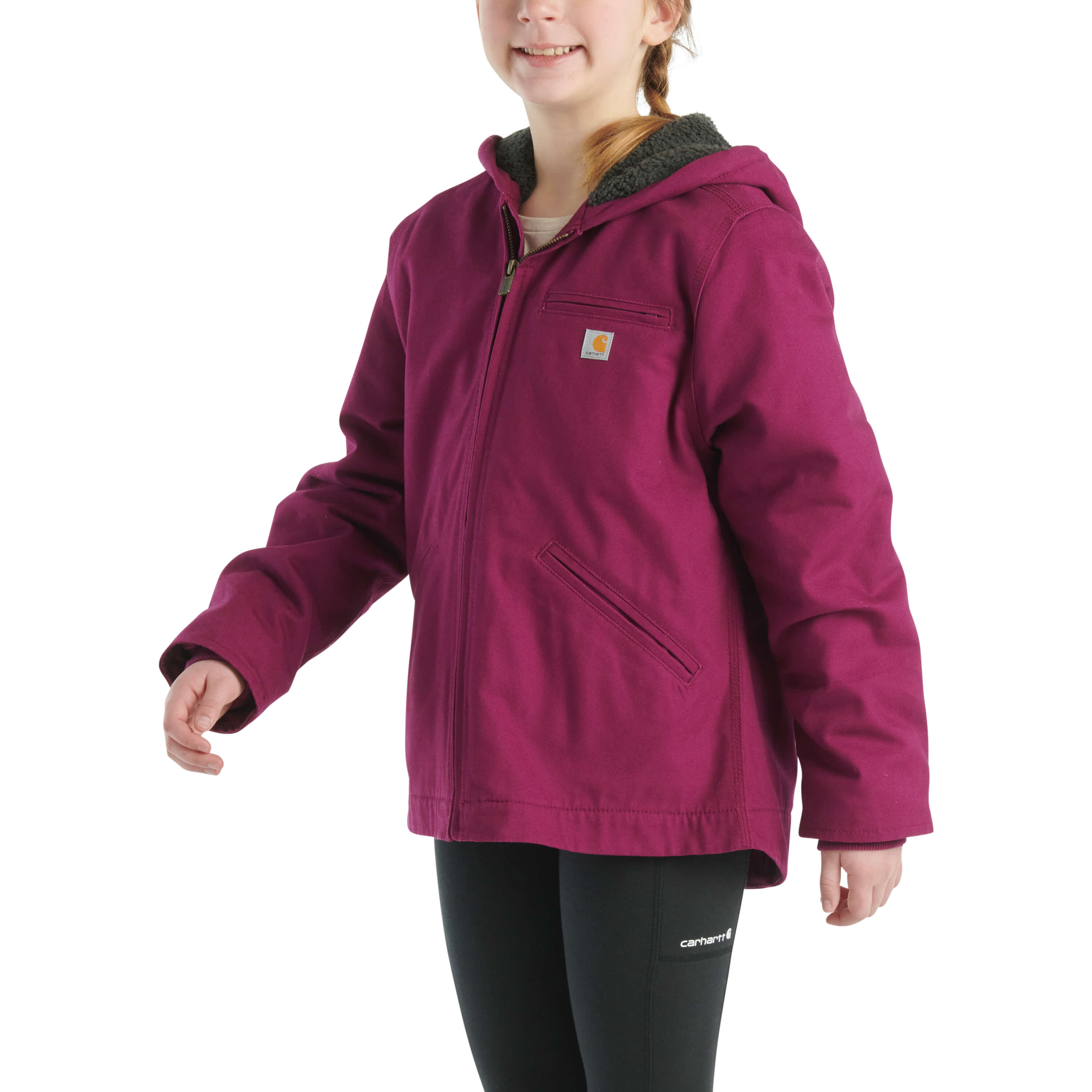 CP9547 - Carhartt Girl's Canvas Insulated Hooded Jacket