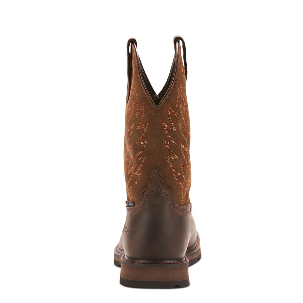 10024992 - Ariat Men's Groundbreaker Wide Square Toe Waterproof Steel Toe Work Boot