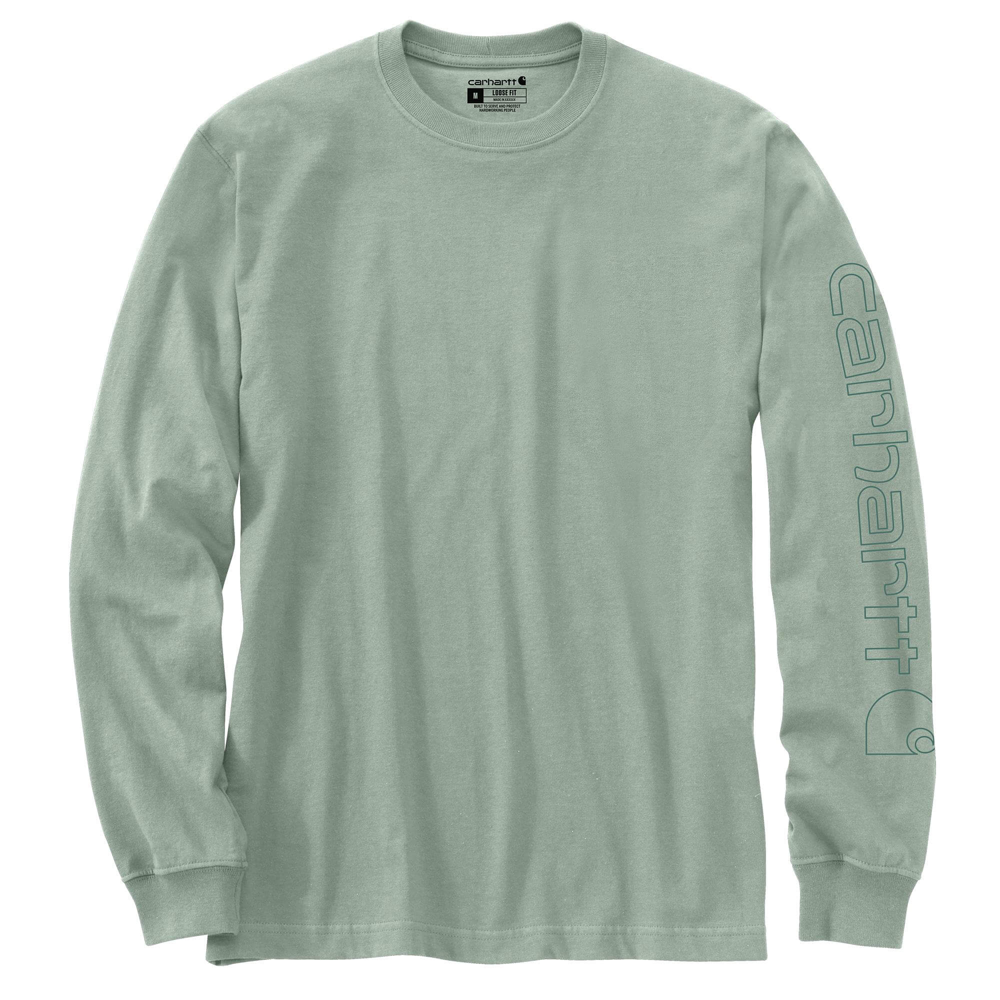 K231 - Carhartt Men's Loose Fit Heavyweight Long-Sleeve Sleeve Graphic T-Shirt