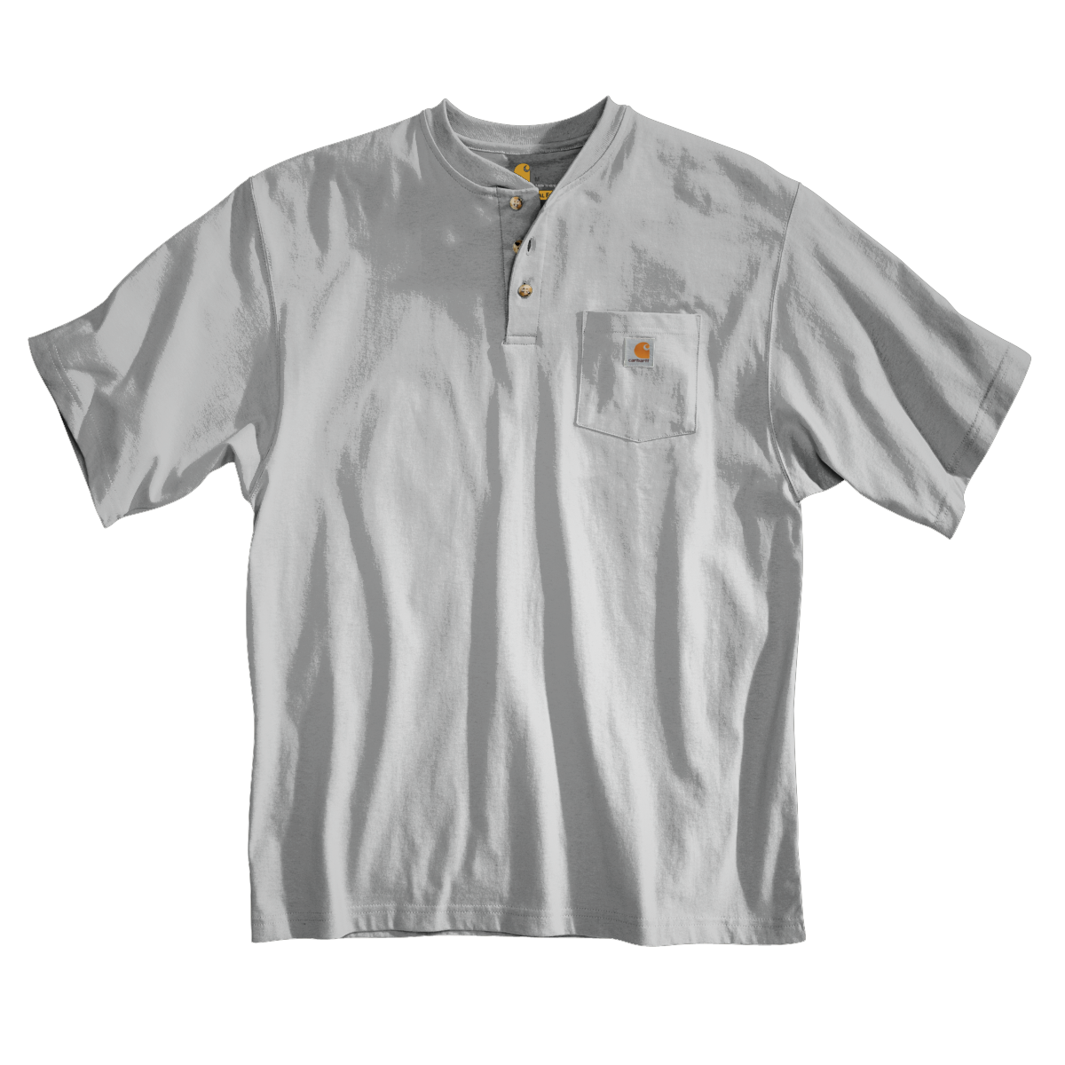 K84 - Carhartt Men's Loose Fit Heavyweight Short-Sleeve Pocket Henley T-Shirt