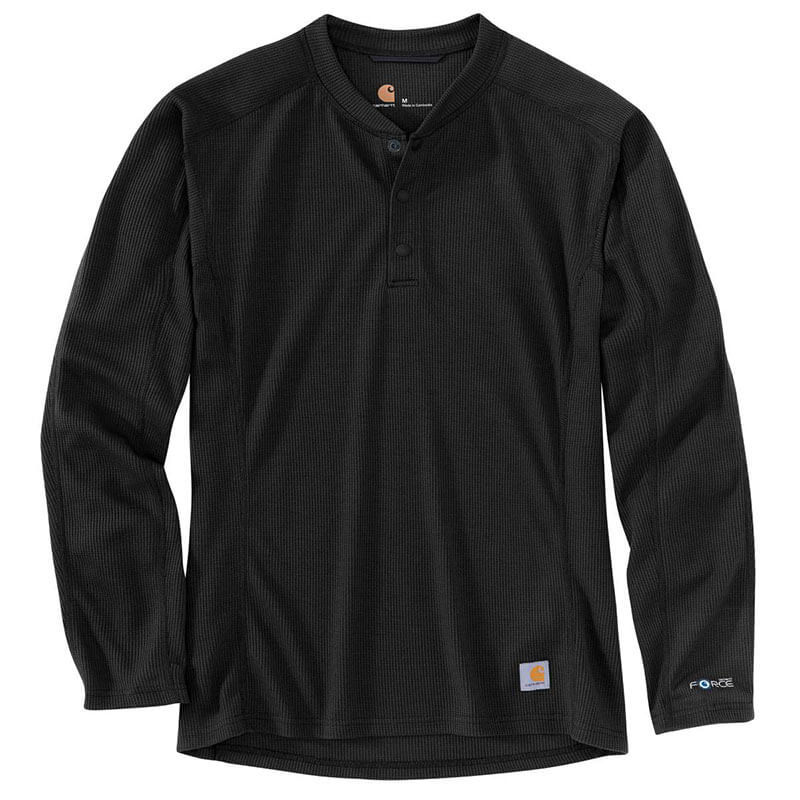 MBL114 - Carhartt Men's FORCE® Midweight Waffle Base Layer Henley Top