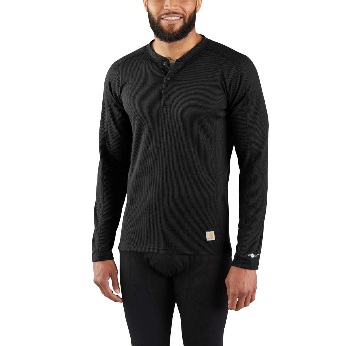 MBL114 - Carhartt Men's FORCE® Midweight Waffle Base Layer Henley Top