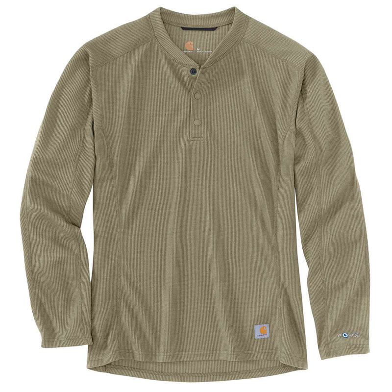 MBL114 - Carhartt Men's FORCE® Midweight Waffle Base Layer Henley Top