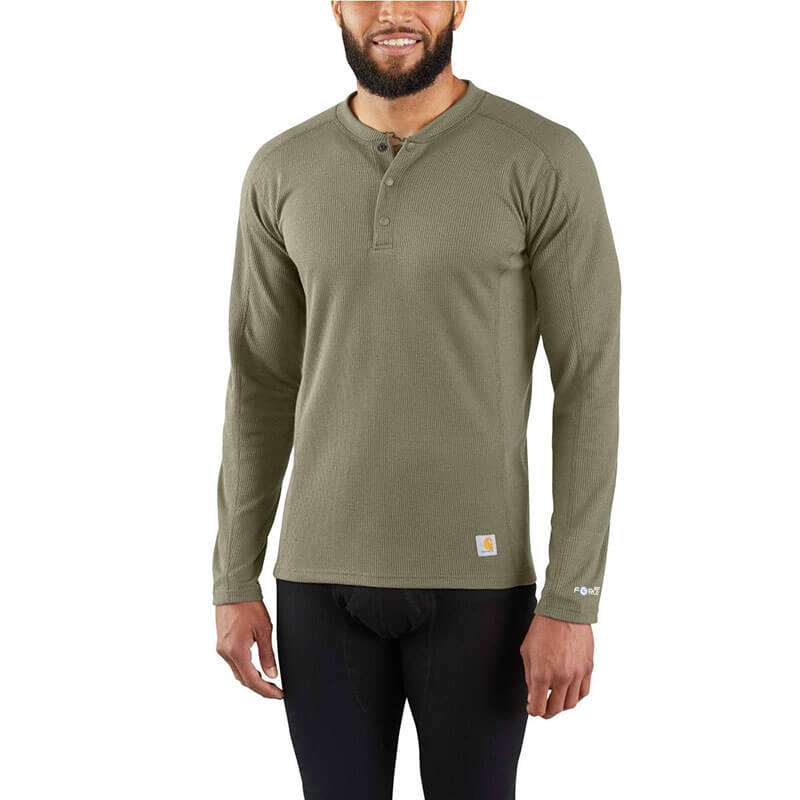 MBL114 - Carhartt Men's FORCE® Midweight Waffle Base Layer Henley Top