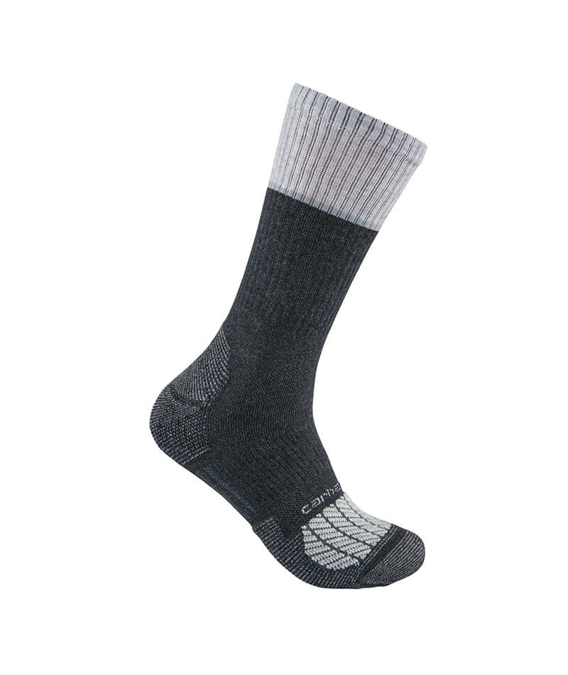 SC0012M - Carhartt Men's Force Midweight Steel Toe Crew Socks 2 PK