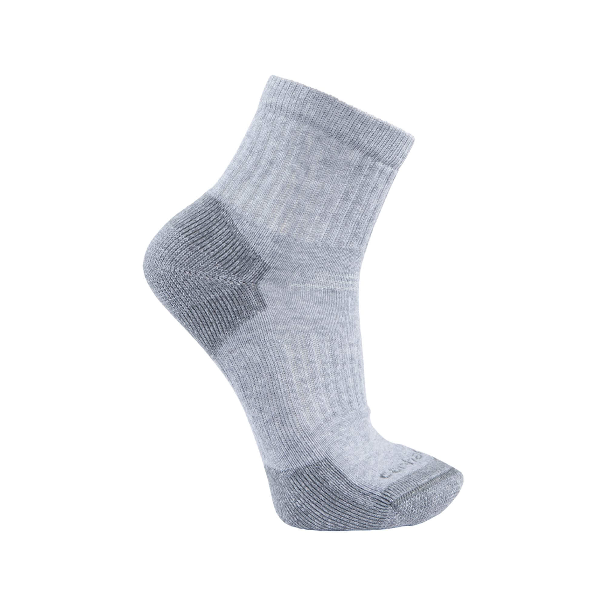 SQ6103M - Carhartt Men's Midweight Cotton Blend Quarter Sock 3-Pack