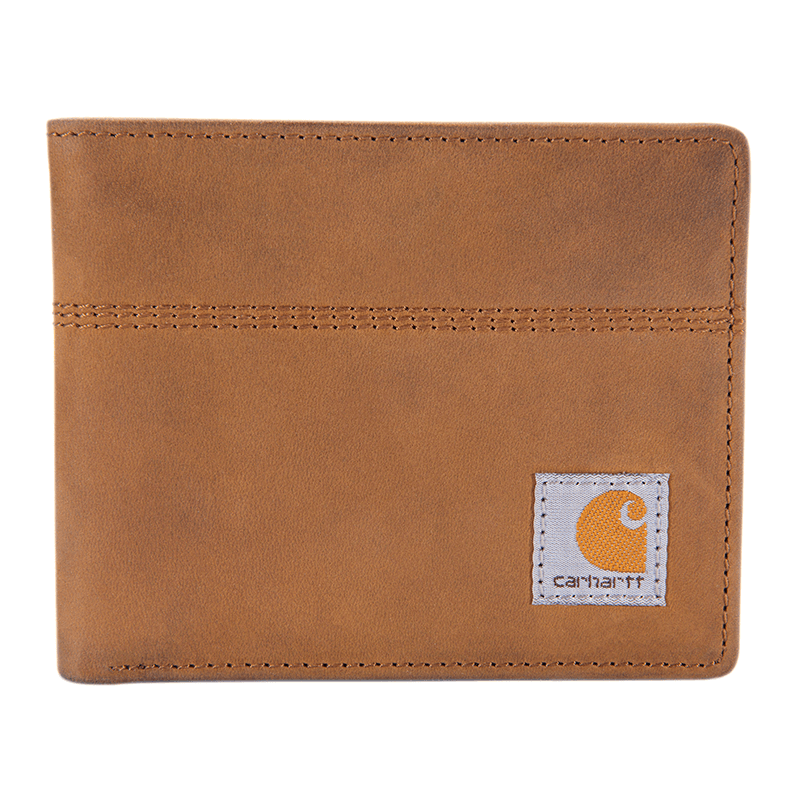 B0000207 - Carhartt Men's Saddle Leather Bifold Wallet