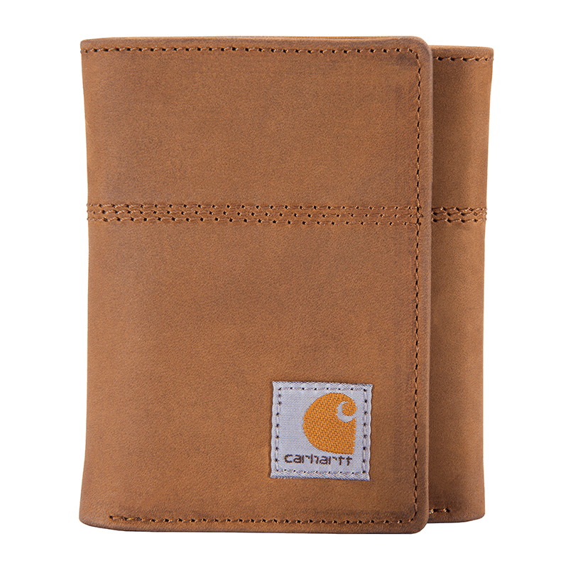 B0000208 - Carhartt Men's Saddle Leather Trifold Wallet