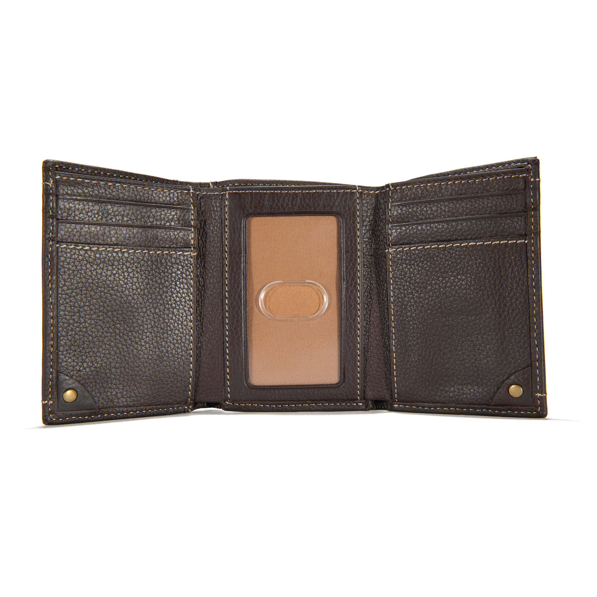 B000020920 - Carhartt Pebble Leather Trifold Wallet Brown