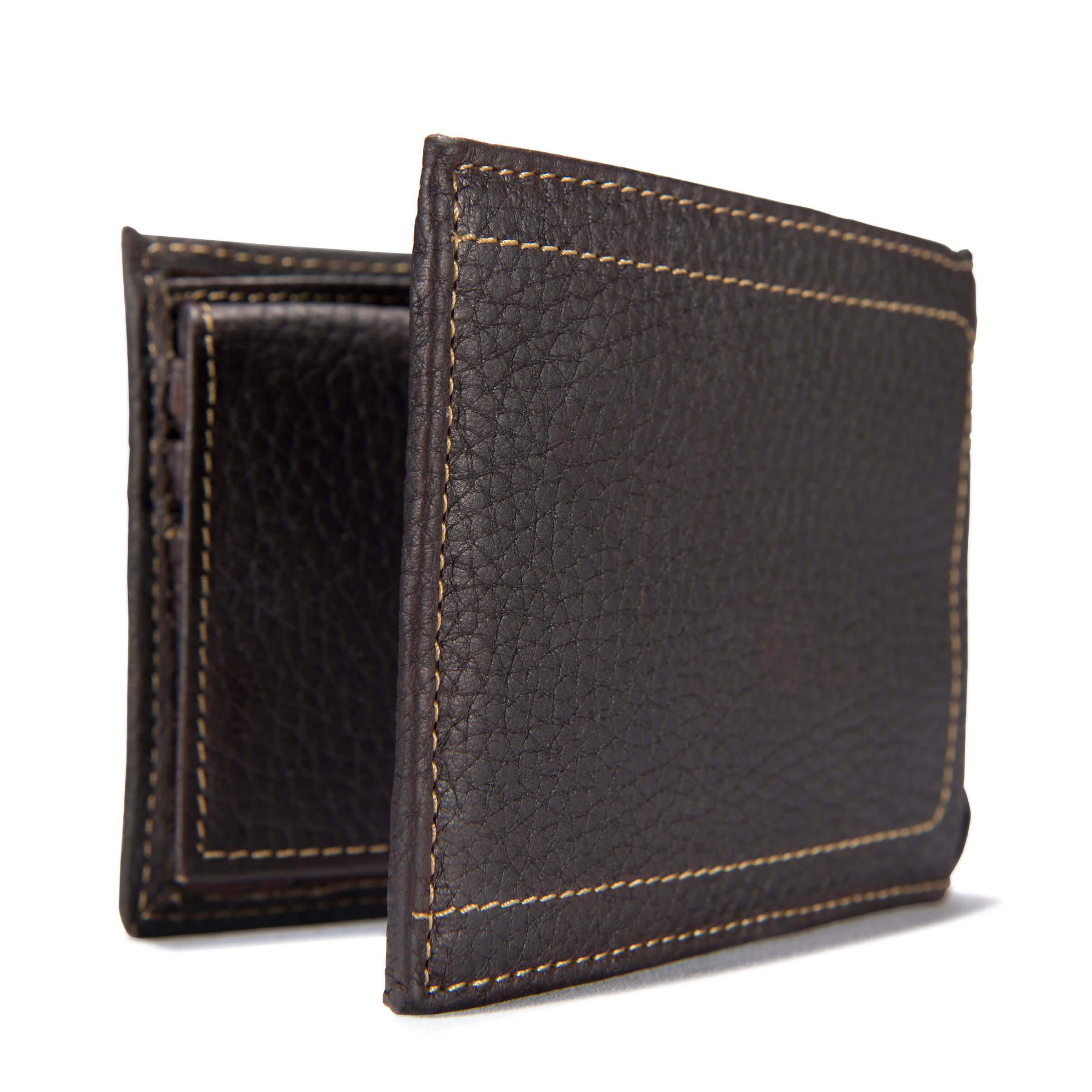 B000021020 - Carhartt Pebble Leather Passcase Wallet Brown