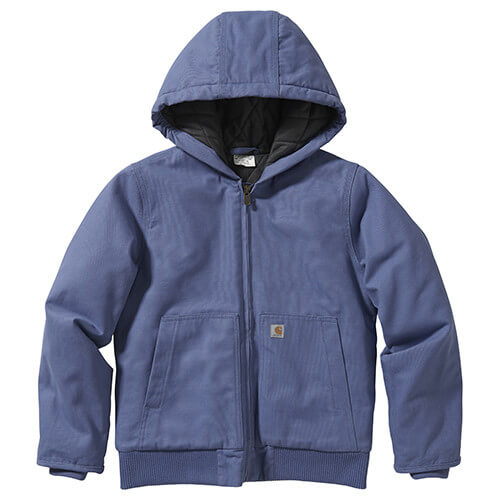 CP9564 - Carhartt Kid's Canvas Insulated Hooded Active Jacket