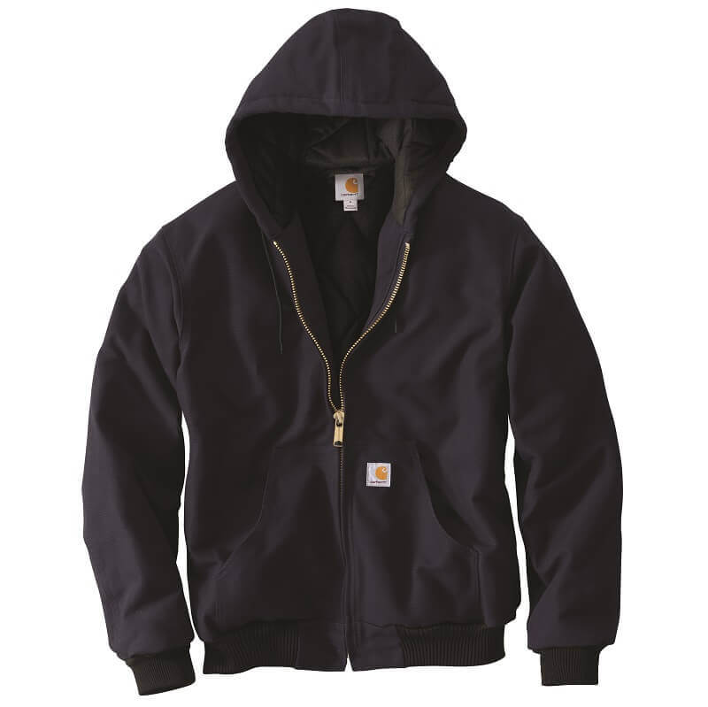 Carhartt Men's Firm Duck Insulated Lined Active Jac J140 Navy