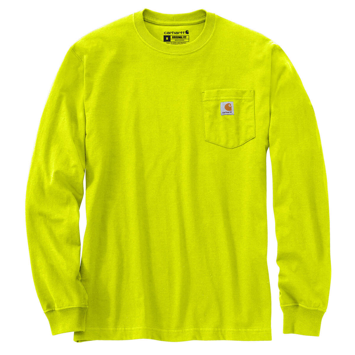 K126 -Carhartt Men's Loose Fit Heavyweight Long-Sleeve Pocket T-Shirt