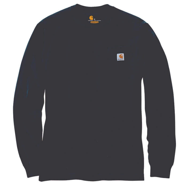 Carhartt Men's Loose Fit Heavyweight Long-Sleeve Pocket T-Shirt NVY NAvy
