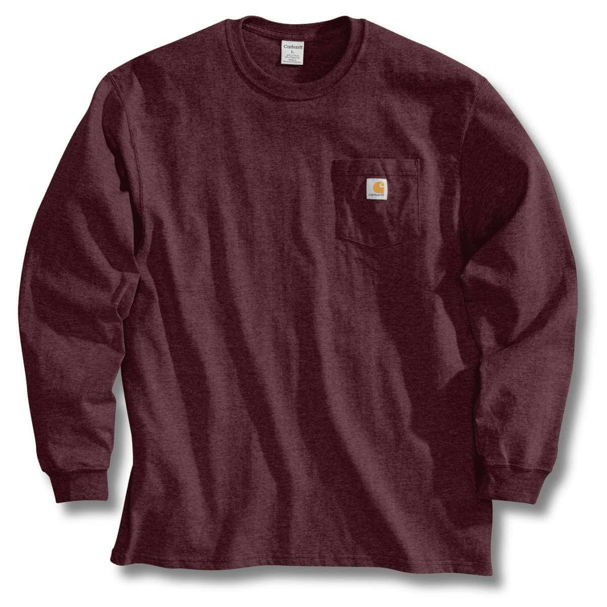 Carhartt Men's Loose Fit Heavyweight Long-Sleeve Pocket T-Shirt PRT Port