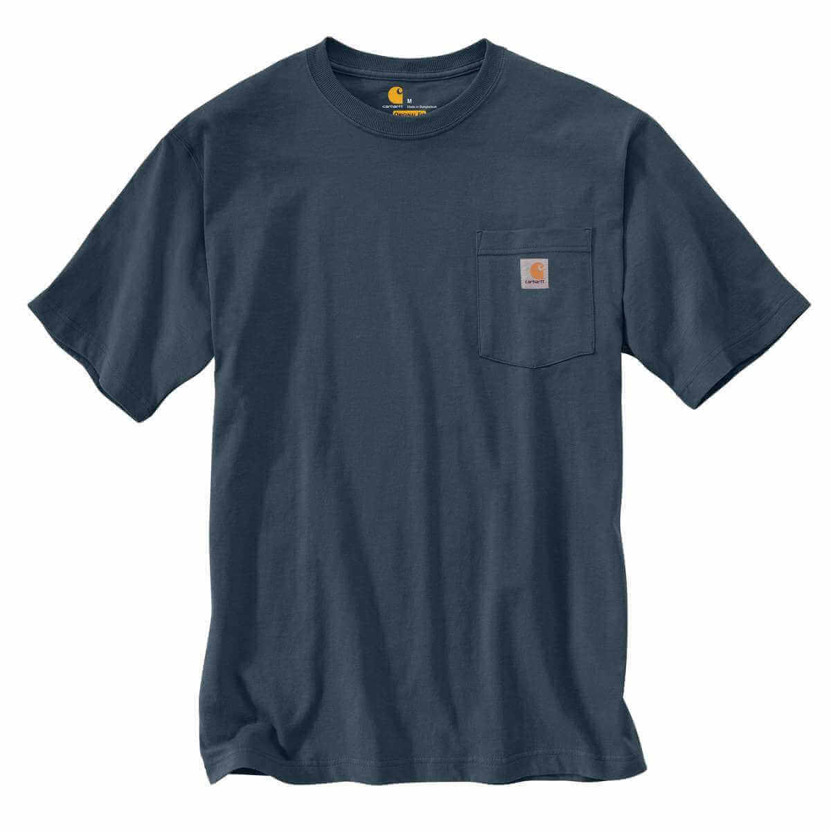 Carhartt Loose Fit Heavyweight Short Sleeve Pock T Shirt K87 Bluestone