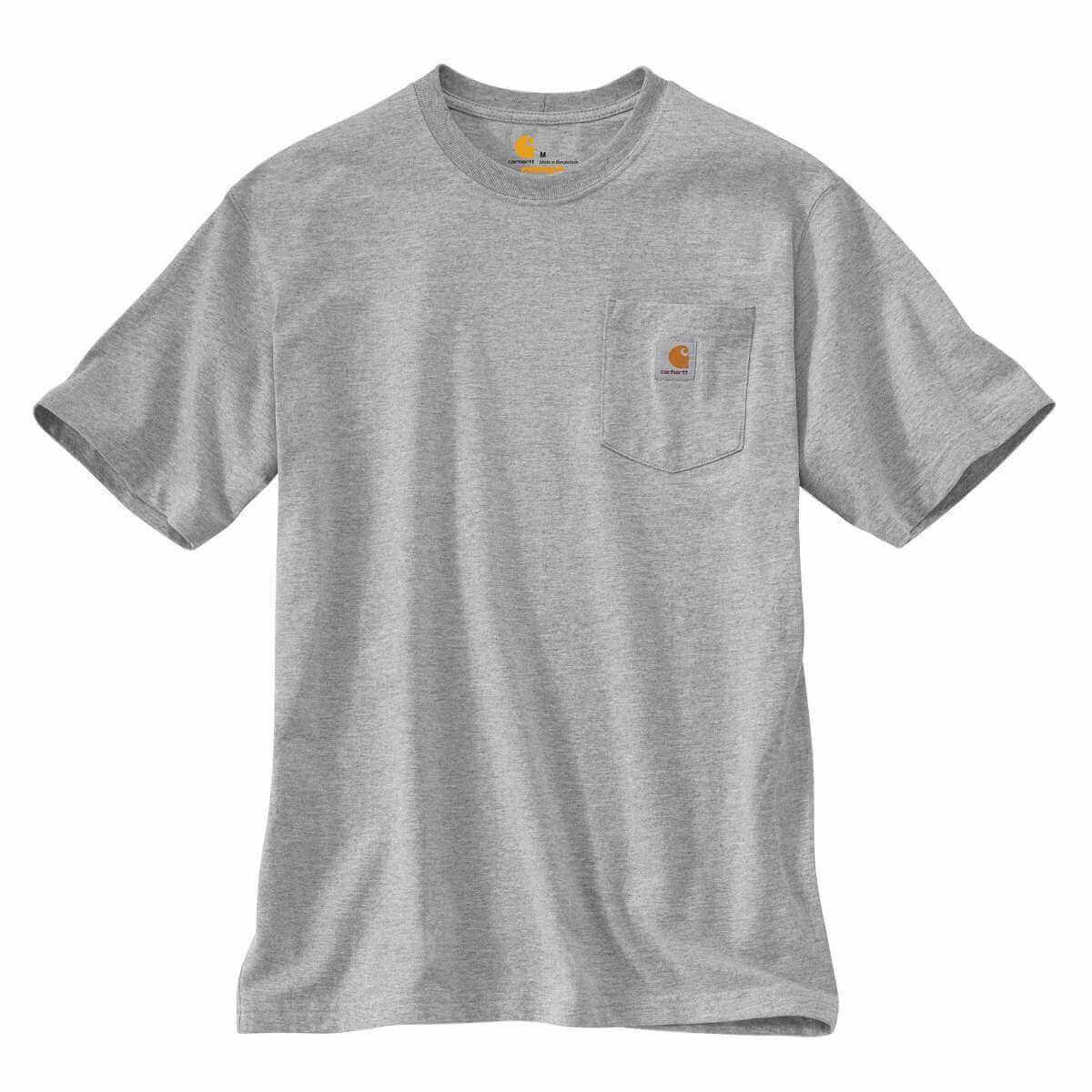 Carhartt Loose Fit Heavyweight Short Sleeve Pock T Shirt K87 Heather Grey