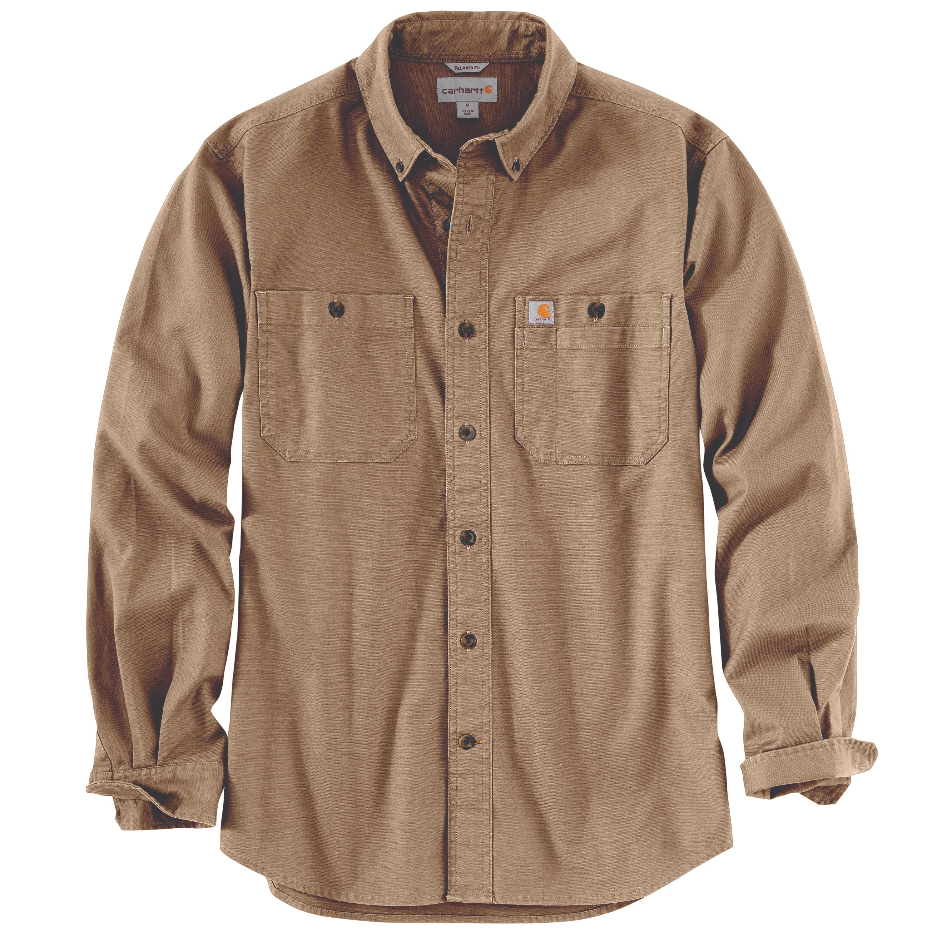103554 - Carhartt Men's Rugged Flex Relaxed Fit Midweight Canvas Long-Sleeve Shirt