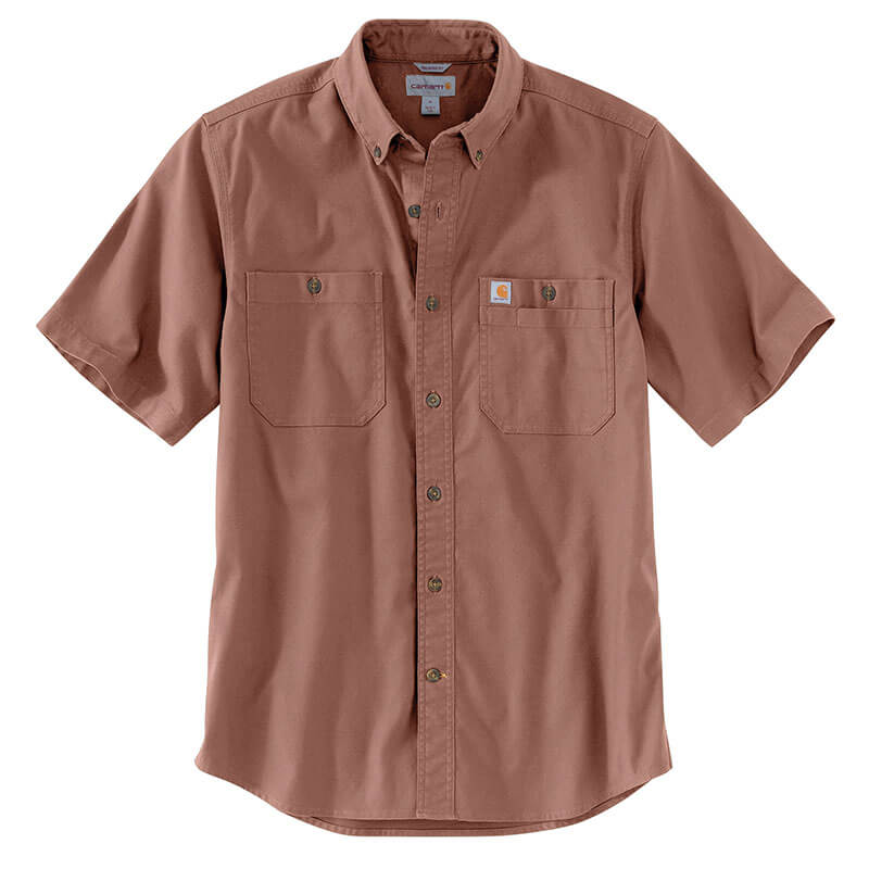 RUGGED FLEX RELAXED FIT MIDWEIGHT CANVAS SHORT SLEEVE SHIRT