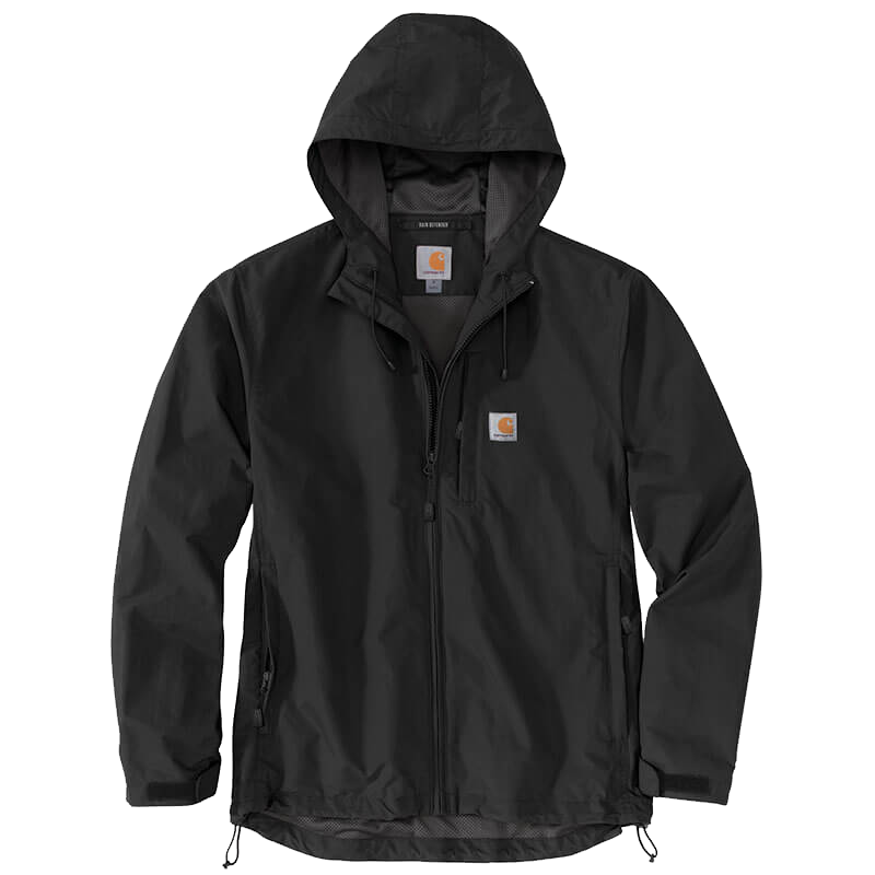 carhartt rain gear Carhartt Men's Rain Defender Relaxed Fit Lightweight Jacket - Black