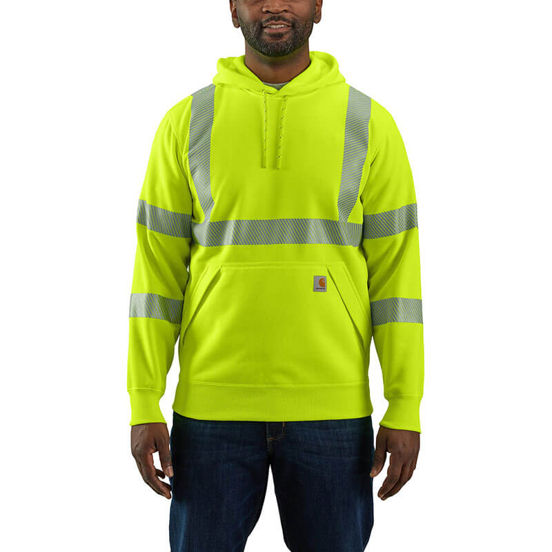 104987 - Carhartt Men's High-Vis Loose Fit Midweight Hooded Class-3 Sweatshirt