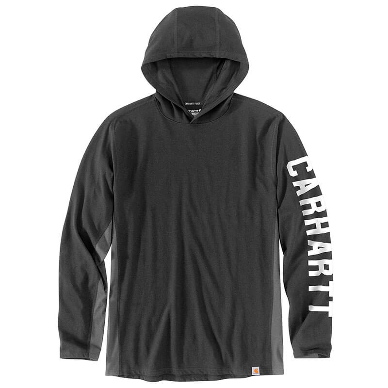 105481 - Carhartt Force Relaxed Fit Midweight Long-Sleeve Logo Graphic Hooded T-Shirt