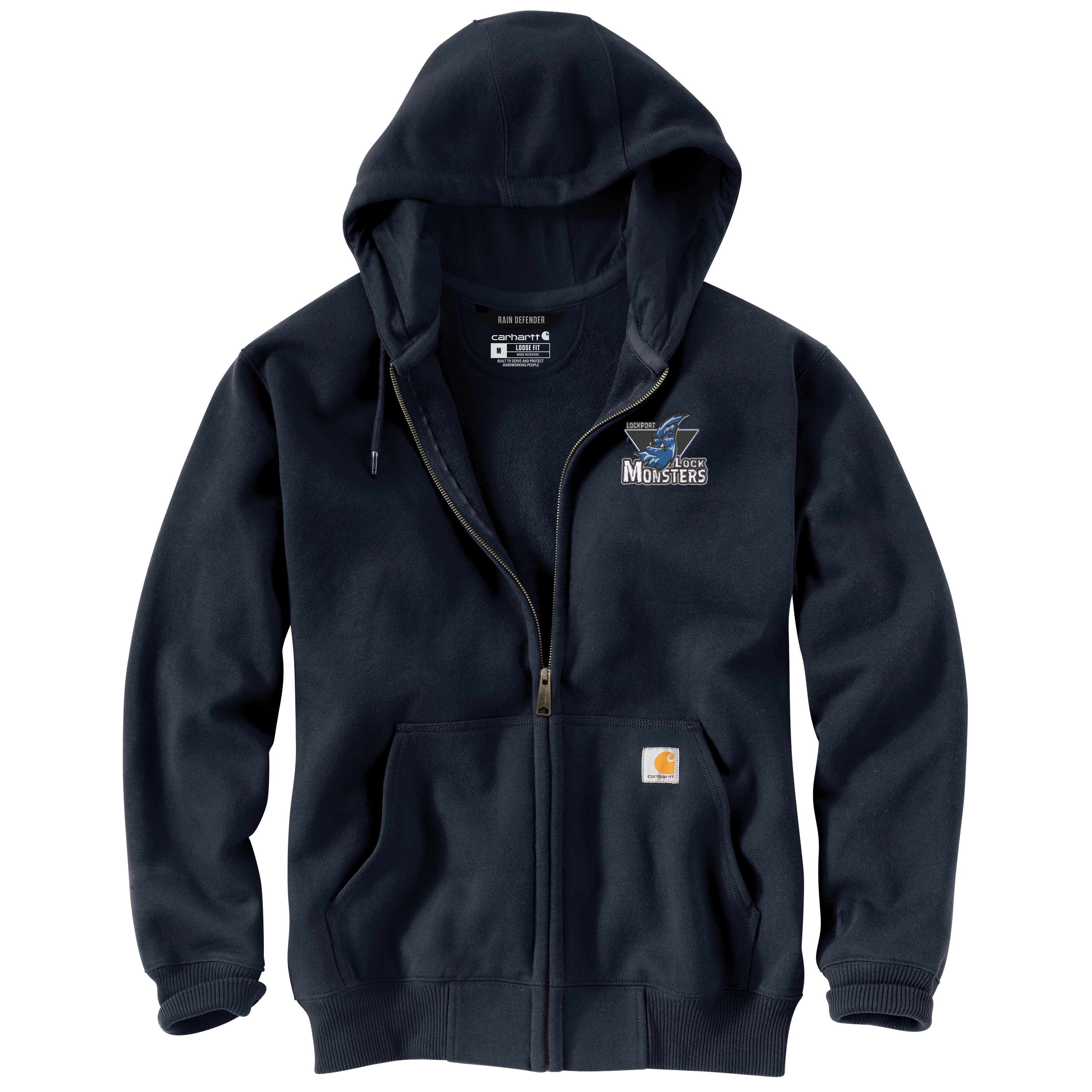 Lockport Lock Monsters - Carhartt® Rain Defender® Paxton Heavyweight Hooded Zip-Front Sweatshirt