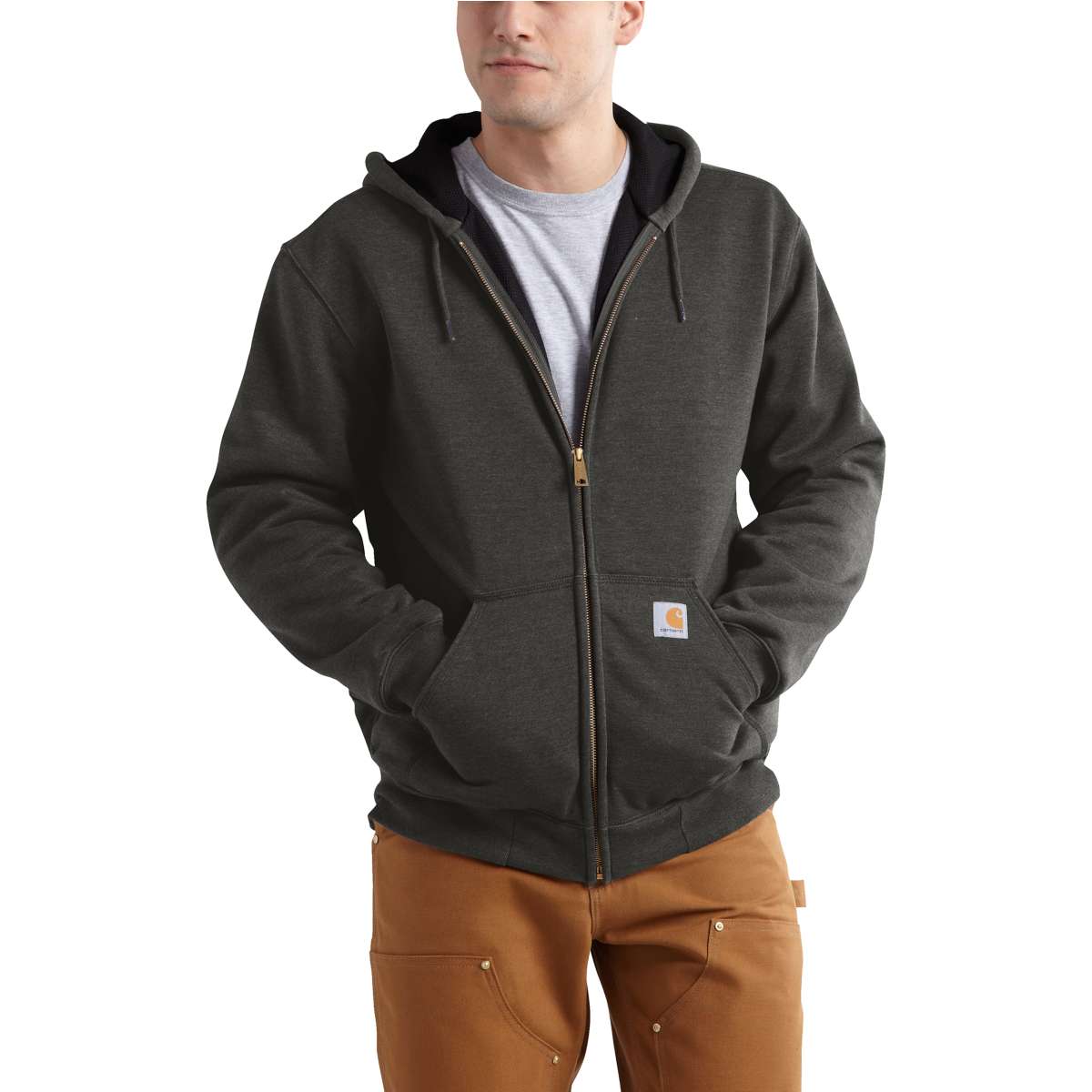 100632 - Carhartt Rutland Thermal Lined Zip Front Hooded Sweatshirt