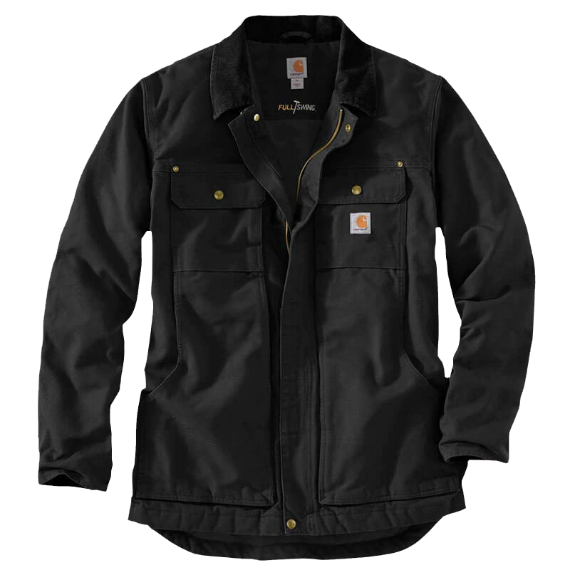 103283 - Carhartt Men's Full Swing Relaxed Fit Washed Duck Traditional Coat