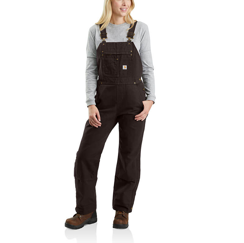 104049 - Carhartt Women's Quilt Lined Washed Duck Bib Overall