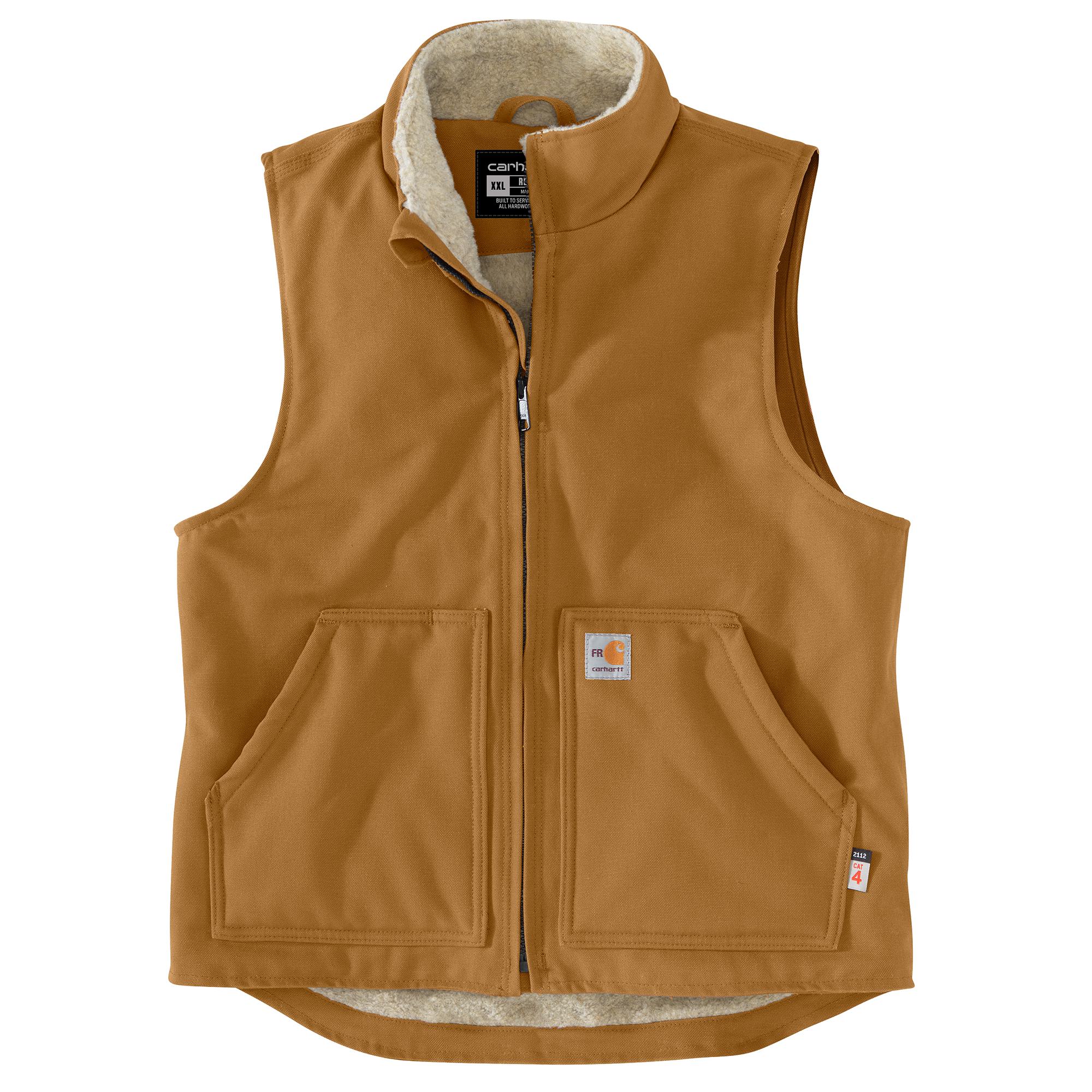104981 - Carhartt Men's Flame-Resistant Duck Sherpa Lined Vest