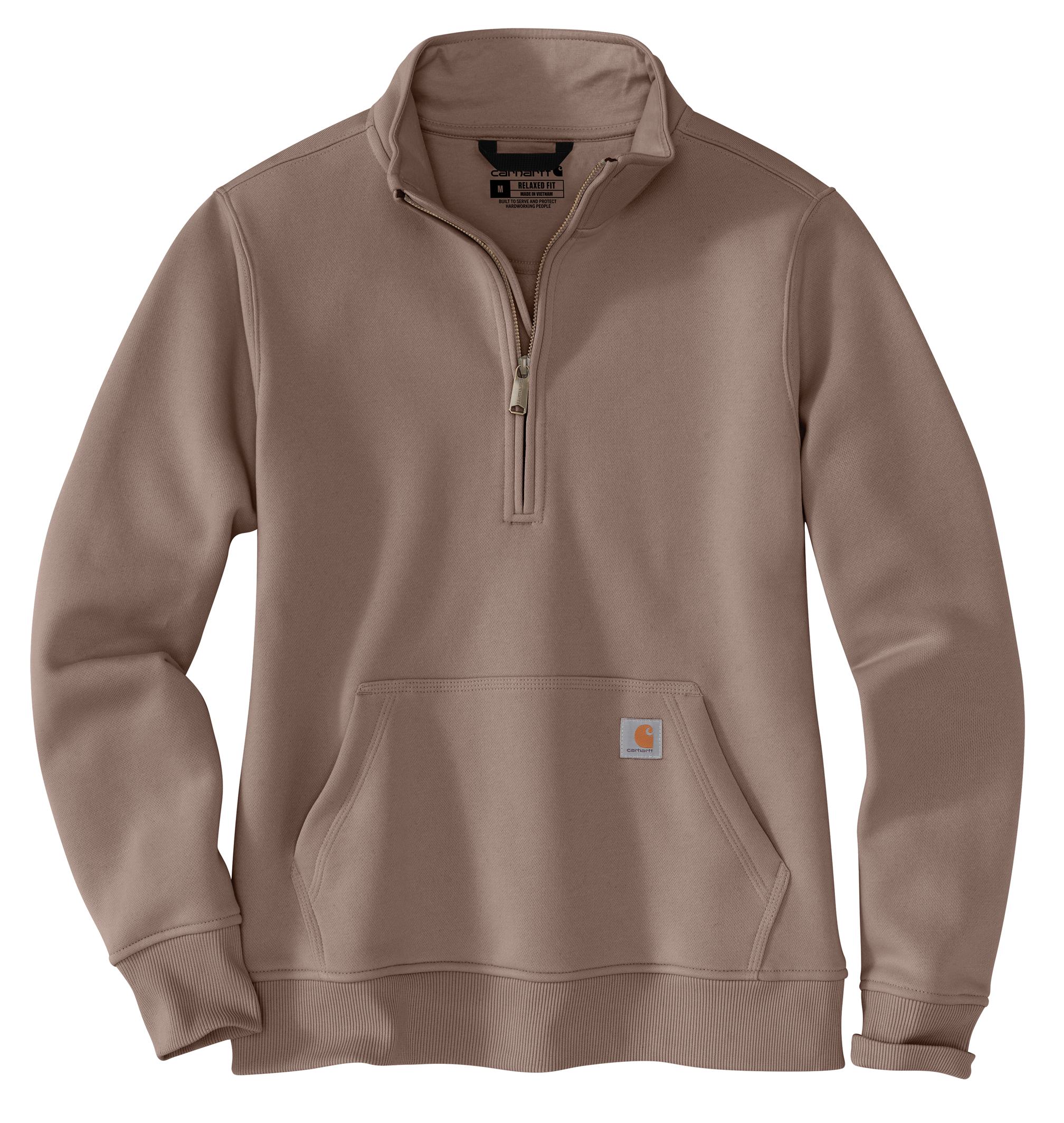 105295 - Carhartt Women's Relaxed Fit Midweight Quarter Zip Mock Neck