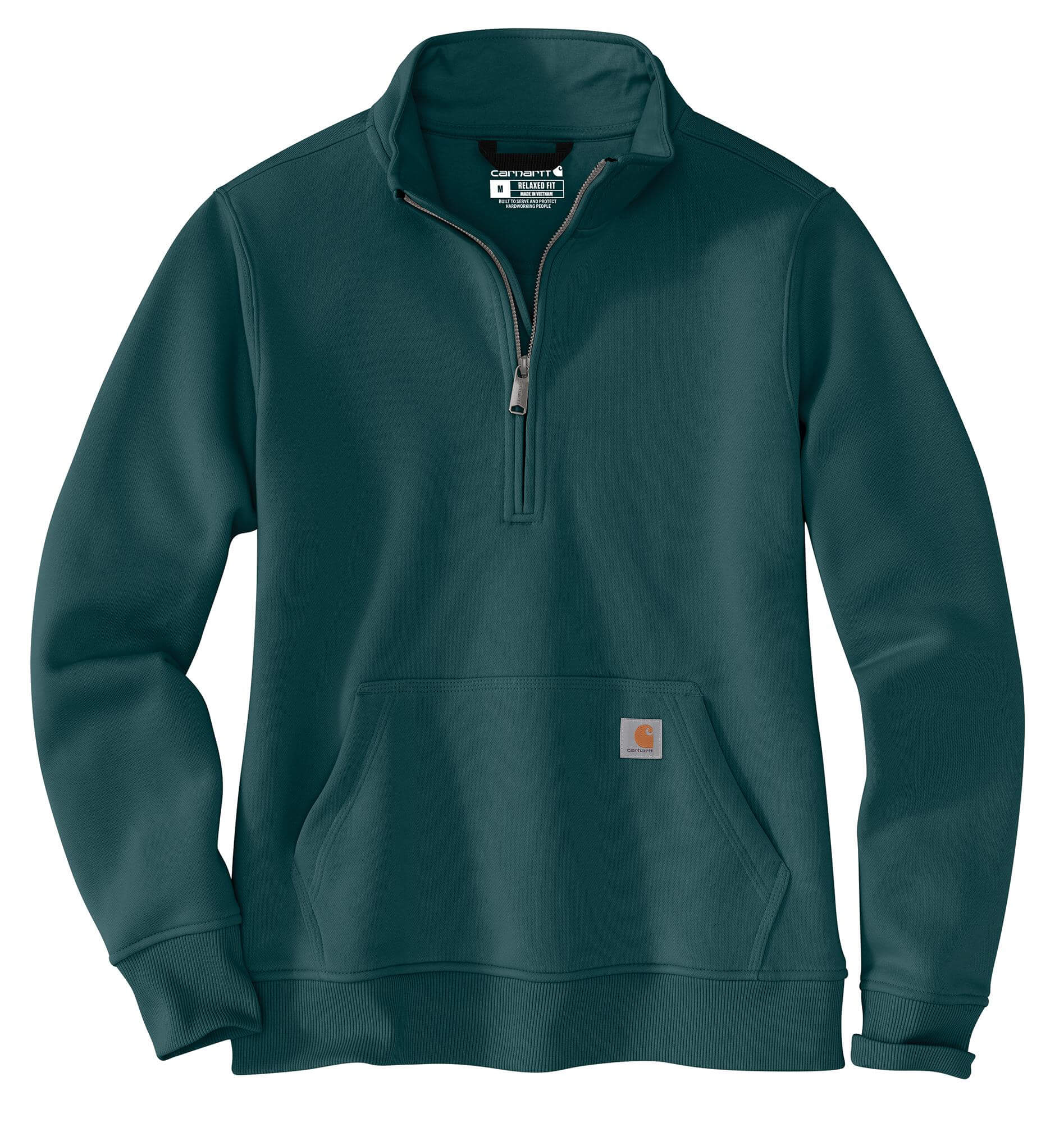 105295 - Carhartt Women's Relaxed Fit Midweight Quarter Zip Mock Neck Sweatshirt