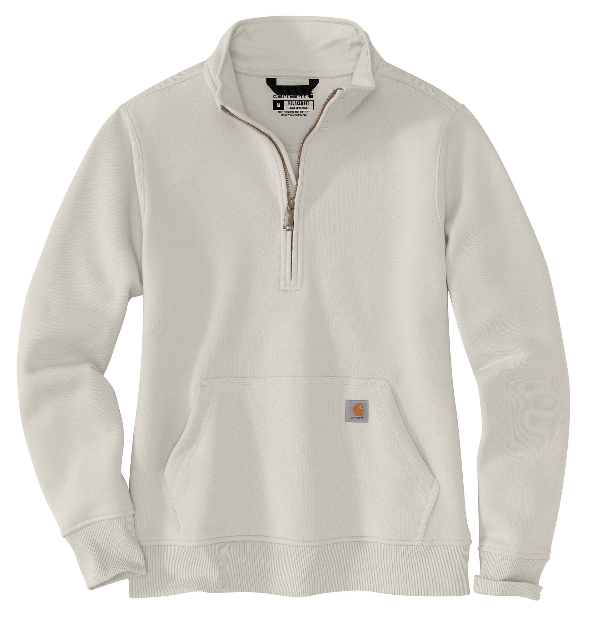 105295 - Carhartt Women's Relaxed Fit Midweight Quarter Zip Mock Neck