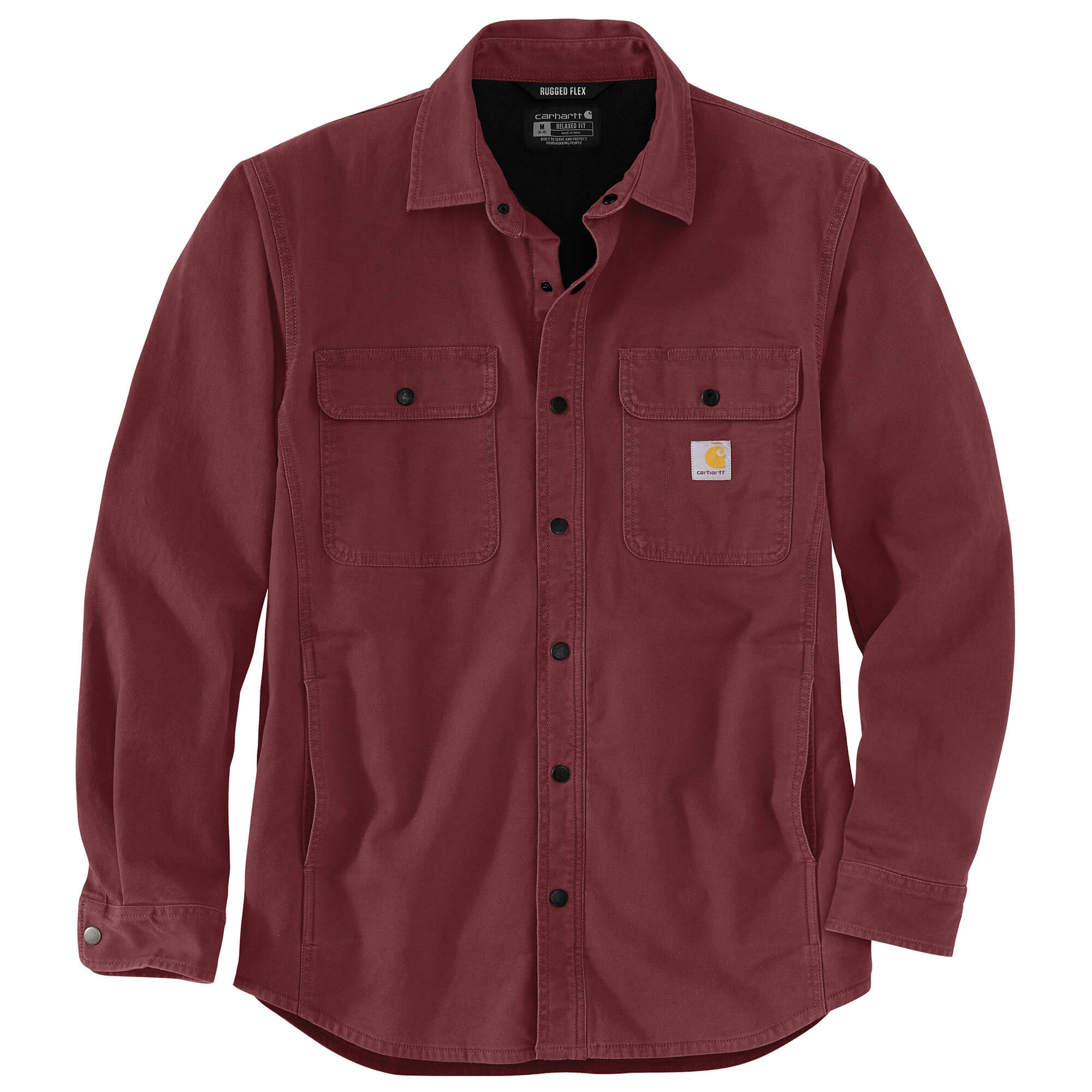 105419 - Carhartt Men's Rugged Flex Relaxed Fit Canvas Fleece Lined Shirt Jac