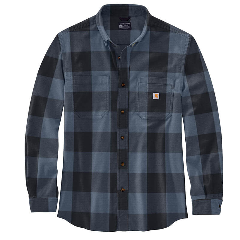 105432 - Carhartt Men's Rugged Flex Relaxed Fit Midweight Flannel Long Sleeve Plaid Shirt