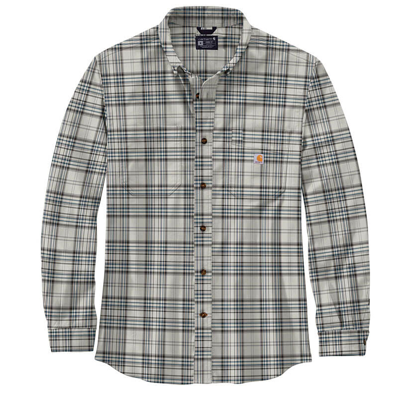 105432 - Carhartt Men's Rugged Flex Relaxed Fit Midweight Flannel Long Sleeve Plaid Shirt