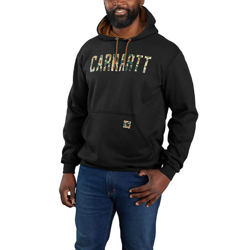 105486 - Carhartt Men's Loose Fit Midweight Camo Logo Graphic Sweatshirt