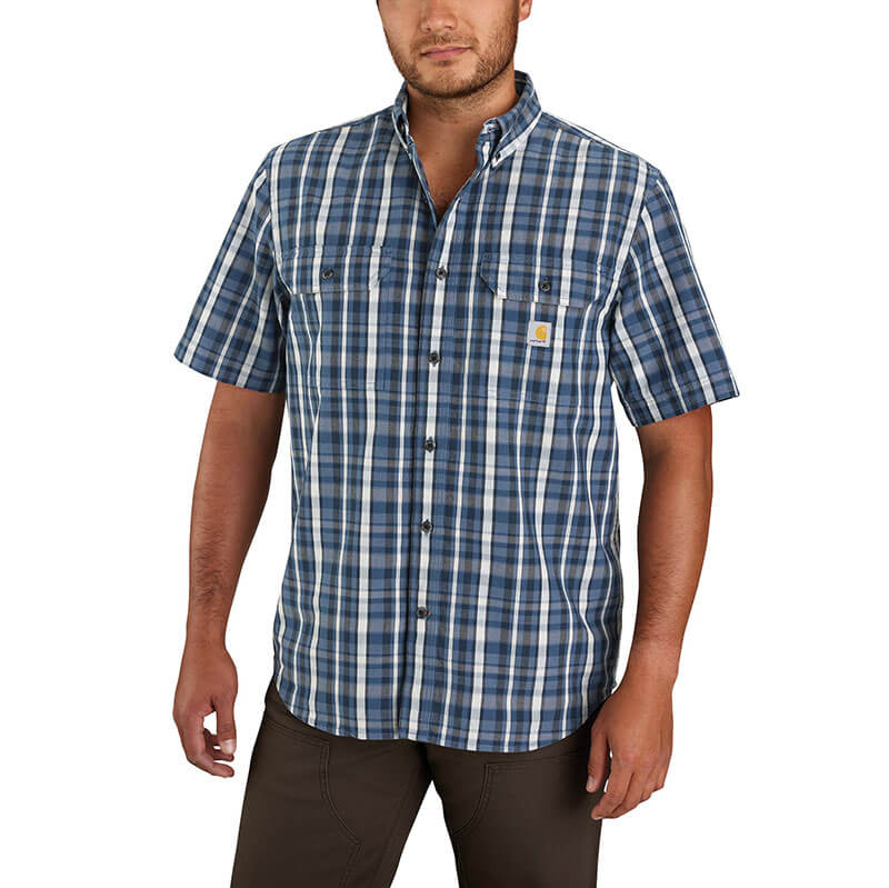 105702 - Carhartt Loose Fit Midweight Short-Sleeve Plaid Shirt