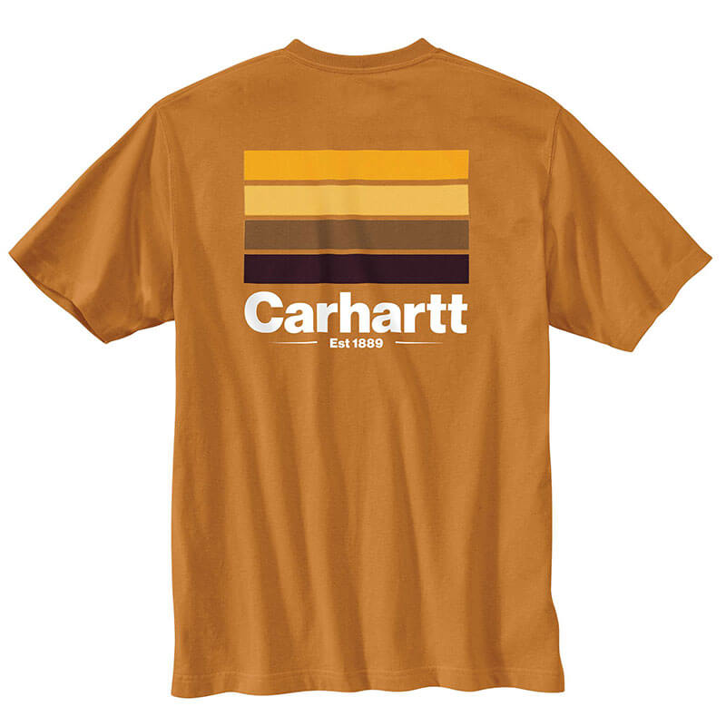 105713 - Carhartt Relaxed Fit Heavyweight Short-Sleeve Pocket Line Graphic T-Shirt