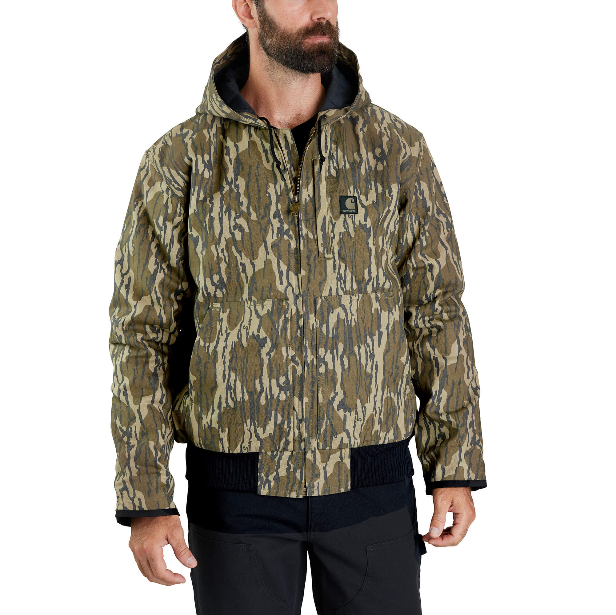 106098 - Carhartt Men's rugged Flex Duck Loose Fit Insulated Camo Active Jacket