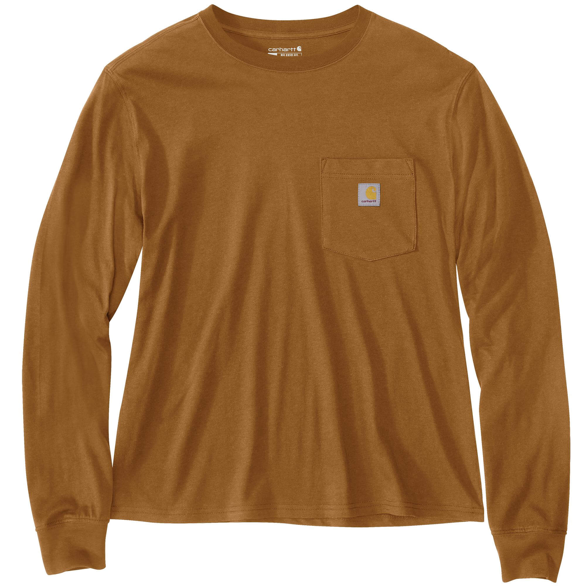 106121 - Carhartt Women's TENCEL™ Fiber Series Loose Fit Lightweight Long-Sleeve Crewneck Pocket T-Shirt