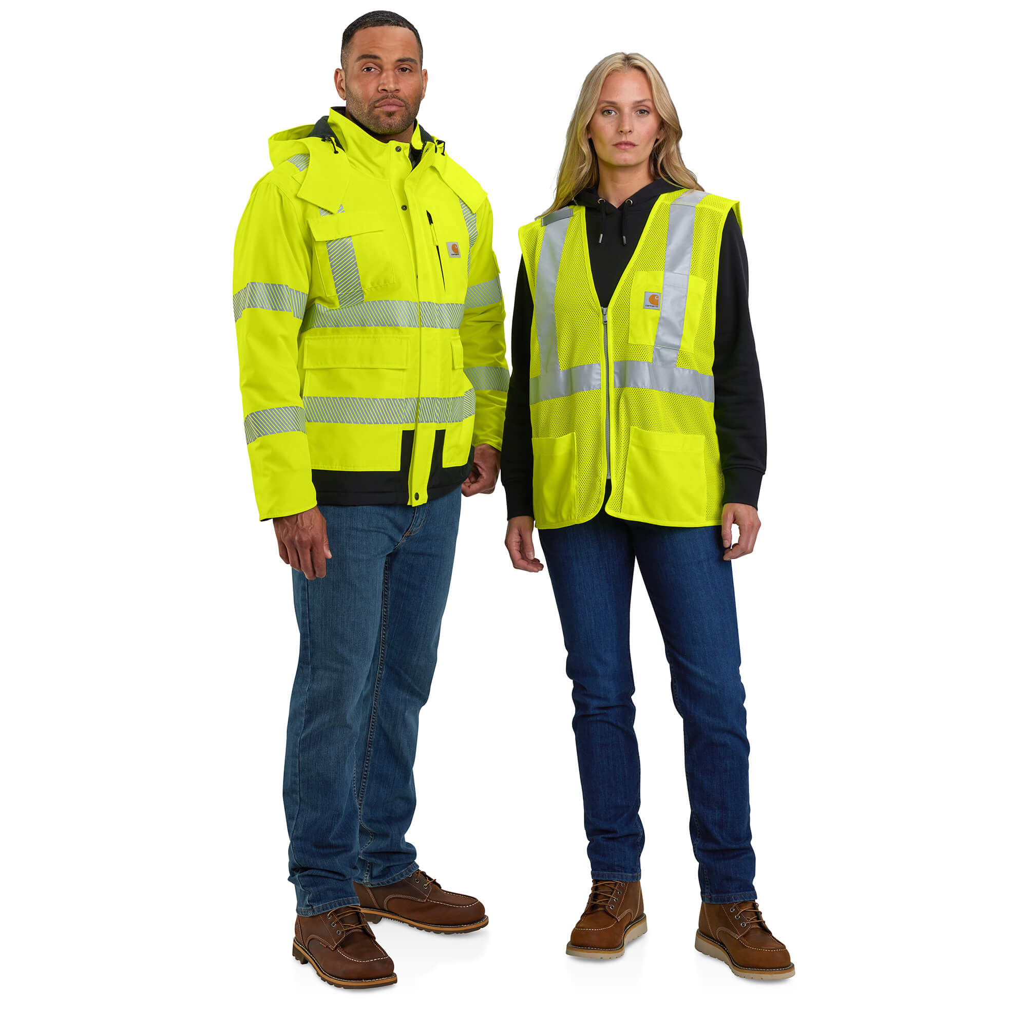 Carhartt Men s High Visibility Waterproof Loose Fit Heavyweight Insulated Class 3 Jacket