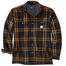 106354 - Carhartt Men's Relaxed Fit Flannel Sherpa-Lined Shirt Jac