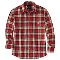 106356 - Carhartt Men's Loose Fit Heavyweight Flannel Long-Sleeve Plaid Shirt